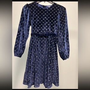 Charming Navy Dress with Gold Stars